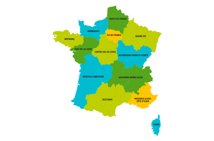 Carte de France - associations de patient locale